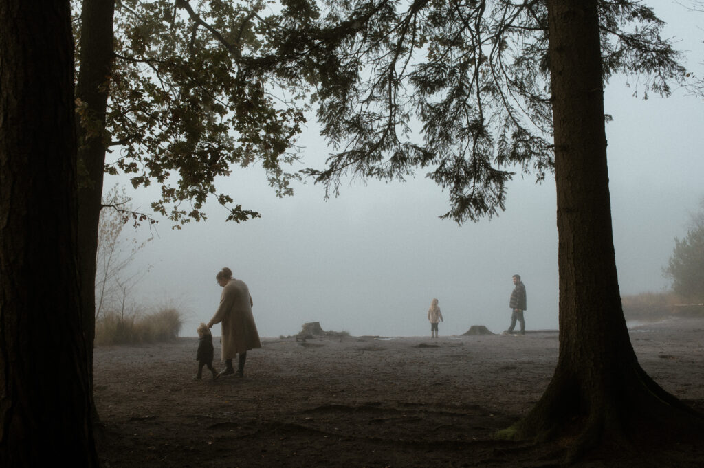 Fotoshoot gezin in het bos